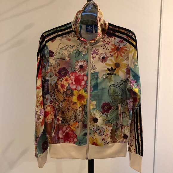 adidas firebird flower track top adidas firebird flower track top